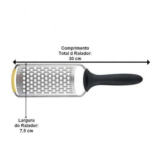 Ralador 30cm para Queijo Surface Glide Technology Aço Inox Cuisipro